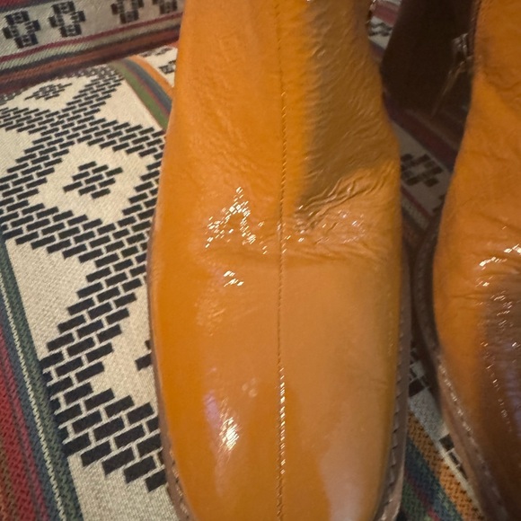 Vince Camuto Eshera Tawny Square Toe Caramel Leather Boots 9.5 M - Picture 6 of 11